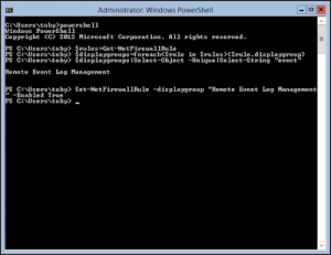 NetSh welcome message