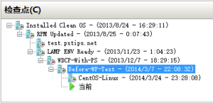 恢复快照后的检查点