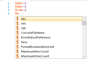 ISE智能提示显示包含变量