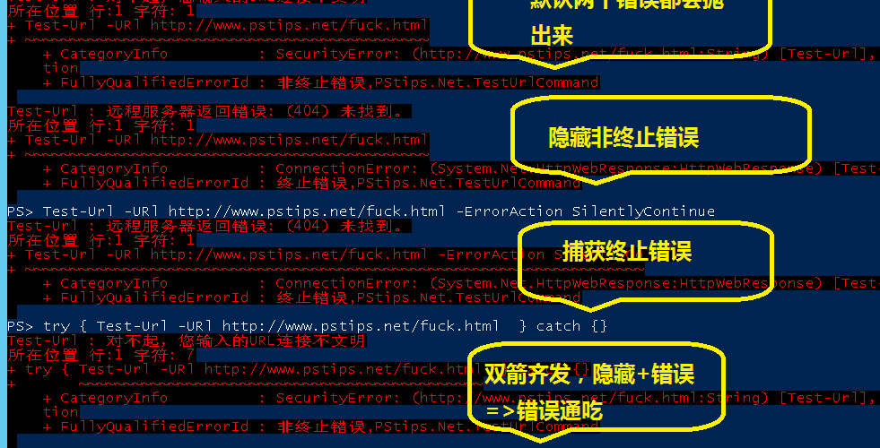 捕获终止与非终止错误