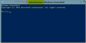 默认以管理员权限打开PowerShell