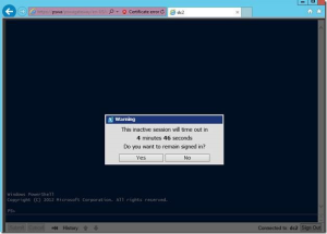 PowerShell Web Access 会话超时